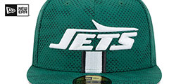 Jets 2024 NFL SIDELINE Green Fitted Hat by New Era - 3rd View