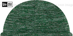 Jets BEVEL Green-White Knit Beanie Hat by New Era - 3rd View