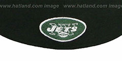 Jets NFL 2T CHOP-BLOCK Black-Green Fitted Hat by New Era - 3rd View