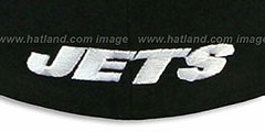 Jets NFL 2T-TEAM-BASIC Black-Green Fitted Hat by New Era - 3rd View