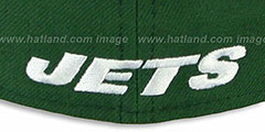 Jets NFL 2T-TEAM-BASIC Green-Black Fitted Hat by New Era - 3rd View