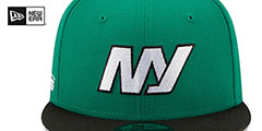 Jets NFL LIGATURE SNAPBACK Green-Black Hat by New Era - 3rd View