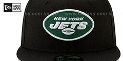 Jets NFL TEAM-BASIC Black Fitted Hat by New Era - 3rd View