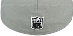 Jets NFL TEAM-BASIC Grey-Black-White Fitted Hat by New Era - 3rd View