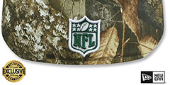 Jets NFL TEAM-BASIC Realtree Camo Fitted Hat by New Era - 3rd View