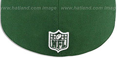 Jets NFL-TIGHT Green-White Fitted Hat by New Era - 3rd View