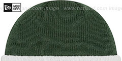 Jets RIBBED-UP Green Knit Beanie Hat by New Era - 3rd View