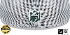 Jets TEAM-BASIC TRUCKER White Fitted Hat by New Era - 3rd View