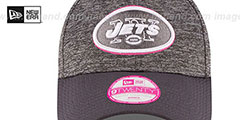 Jets WOMENS 2016 BCA STRAPBACK Grey-Grey Hat by New Era - 3rd View