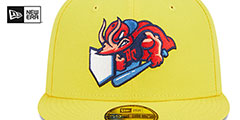 Jumbo Shrimp THEME NIGHT Yellow Fitted Hat by New Era - 3rd View