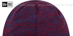 Kansas BEVEL Royal-Red Knit Beanie Hat by New Era - 3rd View