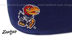 Kansas DH 2 Royal Fitted Hat by Zephyr - 3rd View