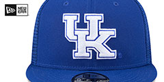 Kentucky TEAM-BASIC TRUCKER SNAPBACK Royal Hat by New Era - 3rd View