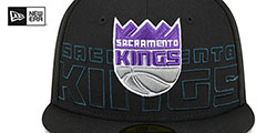 Kings 2023 NBA DRAFT Black Fitted Hat by New Era - 3rd View