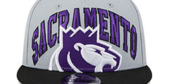 Kings 2023 TIP OFF SNAPBACK Grey-Black Hat by New Era - 3rd View