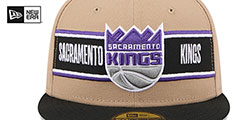 Kings 2024 NBA DRAFT Camel-Black Fitted Hat by New Era - 3rd View