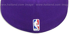 Kings AJD THROWBACK PINWHEEL Black-Purple Fitted Hat by Reebok - 3rd View