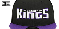 Kings STATEMENT SNAPBACK Black-Purple Hat by New Era - 3rd View