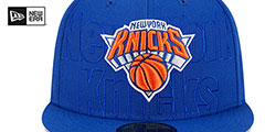 Knicks 2023 NBA DRAFT Royal Fitted Hat by New Era - 3rd View