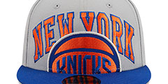 Knicks 2023 NBA TIP OFF Grey-Royal Fitted Hat by New Era - 3rd View