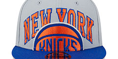 Knicks 2023 TIP OFF SNAPBACK Grey-Royal Hat by New Era - 3rd View