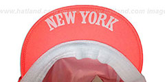 Knicks NEON PAINTER Orange Hat by Mitchell and Ness - 3rd View