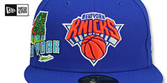 Knicks STATEVIEW Royal Fitted Hat by New Era - 3rd View