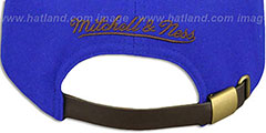 Knicks TC-BROWN SUEDE STRAPBACK Hat Mitchell and Ness - 3rd View