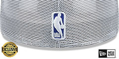 Knicks TEAM-BASIC TRUCKER White Fitted Hat by New Era - 3rd View