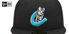 Knights MILB MARVEL DEFENDERS Black Fitted Hat by New Era - 3rd View