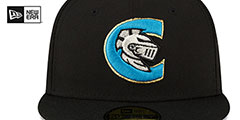 Knights MILB ONFIELD HOME-2 Black Fitted Hat by New Era - 3rd View