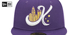 Knights THEME NIGHT Purple Fitted Hat by New Era - 3rd View