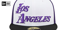 Lakers 22-23 CITY-EDITION Fitted Hat by New Era - 3rd View