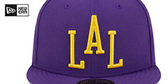 Lakers 23-24 ALTERNATE CITY-EDITION Fitted Hat by New Era - 3rd View