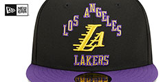 Lakers 23-24 CITY-EDITION Fitted Hat by New Era - 3rd View