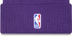 Lakers 24-25 CITY-EDITION Knit Beanie Hat by New Era - 3rd View