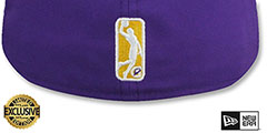 Lakers NBA G-LEAGUE Purple Fitted Hat by New Era - 3rd View