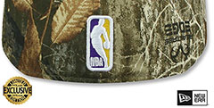 Lakers NBA TEAM-BASIC Realtree Camo Fitted Hat by New Era - 3rd View