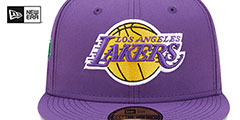 Lakers SIDE-CITY ICON Purple Hat by New Era - 3rd View