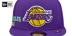 Lakers STATEVIEW Purple Fitted Hat by New Era - 3rd View