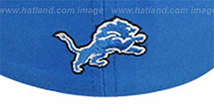 Lions NFL 2T CHOP-BLOCK Blue-Grey Fitted Hat by New Era - 3rd View