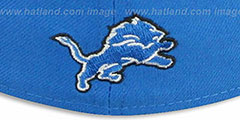 Lions NFL FELTN Blue Fitted Hat by New Era - 3rd View