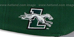 Loyola LACROSSE SUPER-ARCH SNAPBACK Green-Grey Hat by Zephyr - 3rd View