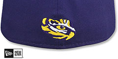 LSU NCAA TEAM-BASIC Purple Fitted Hat by New Era - 3rd View