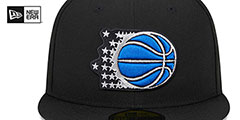 Magic NBA CLASSIX Black Fitted Hat by New Era - 3rd View