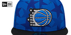 Magic NBA CLASSIX Royal-Black Fitted Hat by New Era - 3rd View