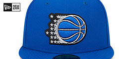 Magic NBA CLASSIX Royal Fitted Hat by New Era - 3rd View