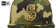 Mariners 2022 ARMED FORCES STARS N STRIPES Hat by New Era - 3rd View