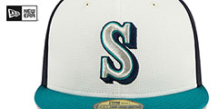 Mariners 2024 BATTING PRACTICE Fitted Hat by New Era - 3rd View