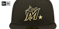 Marlins 2022 MLB ALL-STAR GAME Black Fitted Hat by New Era - 3rd View